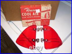 NOS Vintage Original Rowse Accessory Wind Breezies Air Deflectors GM window wing