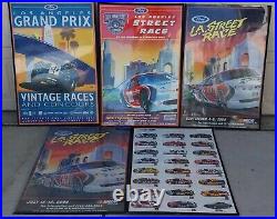 Nascar Grand Prix Poster LA Southern California Los Angeles RARE Ford Dealership