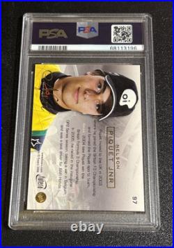 Nelson Piquet Jr. 2006 Futera Grand Prix Unique F1 Next RC #97 PSA 9 Pop 1