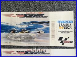 Nicky Hayden 1st Win 2005 USA Laguna Seca MotoGP Grand Prix Paddock Pass Tickets
