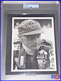 Niki Lauda Ferrari & McLaren 3x F1 Champ Signed Photograph Autograph Photo PSA