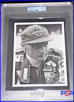Niki Lauda Ferrari & McLaren 3x F1 Champ Signed Photograph Autograph Photo PSA