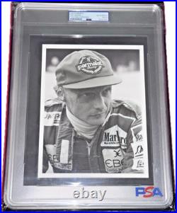 Niki Lauda Ferrari & McLaren 3x F1 Champ Signed Photograph Autograph Photo PSA
