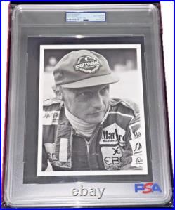 Niki Lauda Ferrari & McLaren 3x F1 Champ Signed Photograph Autograph Photo PSA