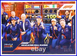 ORACLE RED BULL RACING 100th VICTORY F1 RED REFRACTOR PARALLEL TOPPS NOW CARD 21