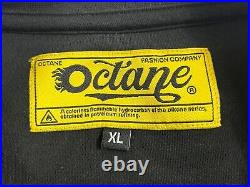Octane Grand Prix Formula 1 T-Shirt Men's XL Black Crew Neck Logo Graphic Cotton