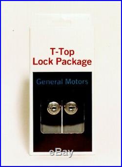 Oem Gm T-top Lock Set Nos. Firebird Camaro Cutlass Grand Prix Regal Monte Carlo