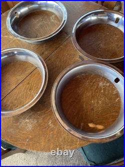 Orig 1969 Pontiac Grand Prix SJ Rally 11 Stainless Steel Beauty Rings (Made USA)