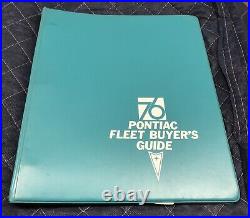 Original 1976 Pontiac Fleet Buyers Guide Dealer Album Firebird Grand Prix Police