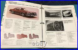 Original 1976 Pontiac Fleet Buyers Guide Dealer Album Firebird Grand Prix Police