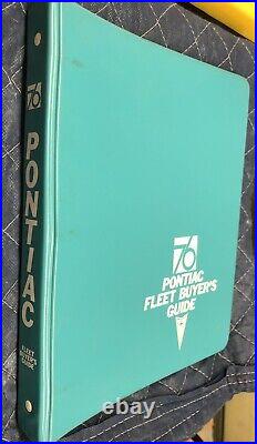 Original 1976 Pontiac Fleet Buyers Guide Dealer Album Firebird Grand Prix Police