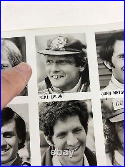 Original 1978 Long Beach Grand Prix Drivers photos James Hunt, Niki Lauda rare