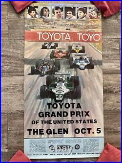 Original 1980 US Grand Prix At Watkins Glen Poster