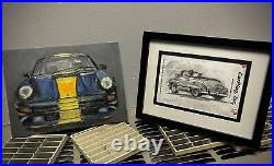 Original Oil Painting 1991 F 1 Schumacher Senna Grand Prix Formula One Race Car