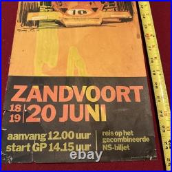 Original Poster Formula Racing Grand Prix Zandvoort Dutch Grand Prix 1971