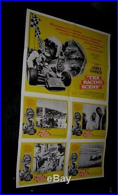 Original THE RACING SCENE James Garner GRAND PRIX FORMULA 1 28X44 Special Poster