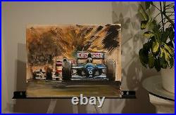 Painting F1 Senna Prost Schumaher 1993 Grand Prix Formula one Race cars art sgnd