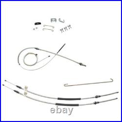 Parking Brake Cable Kit Complete 4 Speed Man 1968-72 Lemans Grand Prix Stainless Parking Brake Cable Kit Complete 4 Speed Man 1968-72 Lemans Grand Prix Stainless
