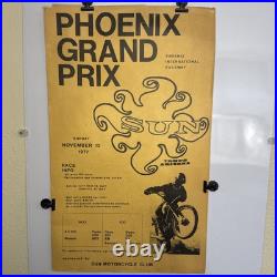 Phoenix Grand Prix 1977 Motorcross Poster Sun Motorcycle Club Tempe Arizona