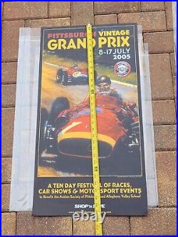 Pittsburgh Vintage Grand Prix 2005 Racing Poster 8-17 July Pennsylvania Rare