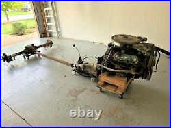 Pontiac 400-4 speed GTO Lemans GT-37 Complete Drive Train Engine Trans & Axle