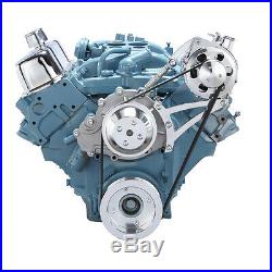 Pontiac Serpentine Pulley Conversion Kit Alternator 350 400 428 455 System