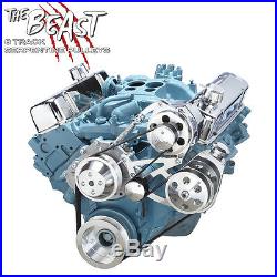 Pontiac Serpentine Pulley Conversion Kit Power Steering 350 400 428 455 V8 GTO