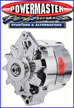 Powermaster 17294 GM 100A 12SI Alternator with 1V-Belt Pulley Chrome 1200 Mount