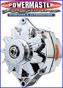 Powermaster 37127 GM 100 Amp Alternator 10SI Style with 1V-Belt Pulley Chrome