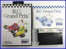 R. C. Grand Prix (Sega Master System SMS, 1990) COMPLETE CIB Authentic US Print