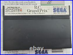 R. C. Grand Prix (Sega Master System SMS, 1990) COMPLETE CIB Authentic US Print