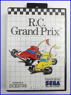 R. C. Grand Prix (Sega Master System SMS, 1990) COMPLETE CIB Authentic US Print