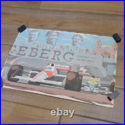 RARE 1990 Anies Signed Phoenix USA Grand Prix Raceway Race Print Poster 22 x 15