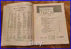 ROAD & TRACK Magazine #1 1947 Auto RACING vtg INDY 500 46 Ford OFFY Sprint Cars