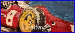 Race Car Painting Formula One Chris Amon Ferrari 312 Grand Prix F1 Art Work FRMD