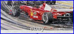Randy Owens 2000 U. S. Grand Prix Indianapolis SIGNED Litho Schumacher FERRARI