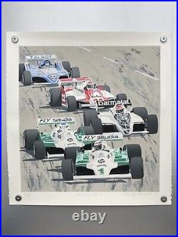 Randy Owens Shoreline Drive Serigraph Print FORMULA 1 F1 Long Beach Grand Prix