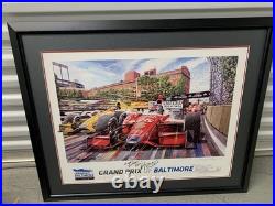 Randy Owens Signed print Grand Prix Baltimore 2013 Camden yard Background