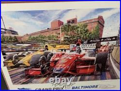 Randy Owens Signed print Grand Prix Baltimore 2013 Camden yard Background