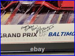 Randy Owens Signed print Grand Prix Baltimore 2013 Camden yard Background