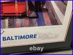 Randy Owens Signed print Grand Prix Baltimore 2013 Camden yard Background