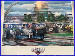 Randy Owens lithograph Formula 1 US Grand Prix at Indianapolis 2001