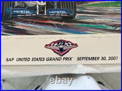 Randy Owens lithograph Formula 1 US Grand Prix at Indianapolis 2001