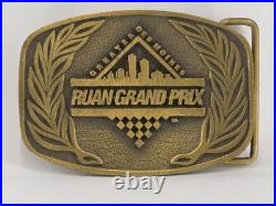 Rare 1989 Inaugural Ruan Grand Prix Belt Buckle L. E. 1 Of 500 Des Moines, IA