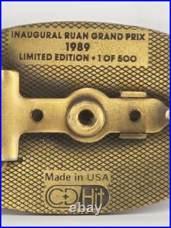 Rare 1989 Inaugural Ruan Grand Prix Belt Buckle L. E. 1 Of 500 Des Moines, IA