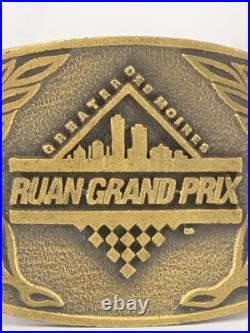 Rare 1989 Inaugural Ruan Grand Prix Belt Buckle L. E. 1 Of 500 Des Moines, IA