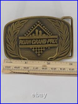 Rare 1989 Inaugural Ruan Grand Prix Belt Buckle L. E. 1 Of 500 Des Moines, IA