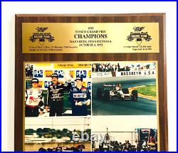 Rare 1992 Rahal Hogan Race Team Indy Car Bosch Grand Prix Champions Plaque #4