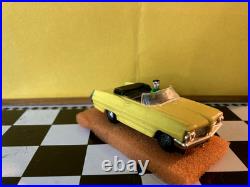 Rare Color Atlas HO Slot Car, Yellow Pontiac Grand Prix Convertible