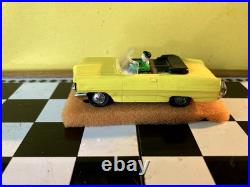 Rare Color Atlas HO Slot Car, Yellow Pontiac Grand Prix Convertible